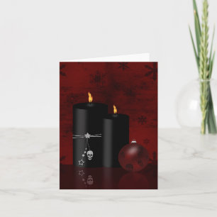 Cartes Pour Fêtes Annuelles Ornement des bougies de Noël gothiques