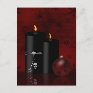 Cartes Pour Fêtes Annuelles Ornement des bougies de Noël gothiques