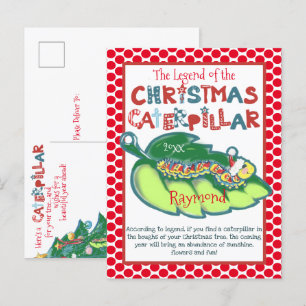 Cartes Pour Fêtes Annuelles Ornement personnalisé Caterpillar Enfant