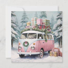 Cartes Pour Fêtes Annuelles Ornement rose vintage de Vanagon