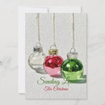 Ornements de Noël en Verre Minimalistes