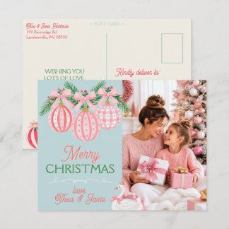 Cartes Pour Fêtes Annuelles Ornements de Noël Fantaisie Photo Modifiables