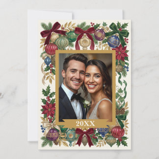 Cartes Pour Fêtes Annuelles Ornements de Noël personnalisés vintage/ancien