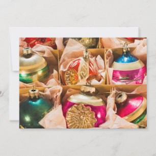Cartes Pour Fêtes Annuelles Ornements de Noël vintage