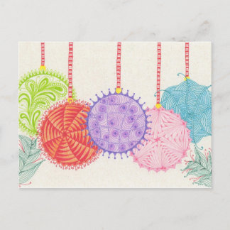 Cartes Pour Fêtes Annuelles Ornements de vacances