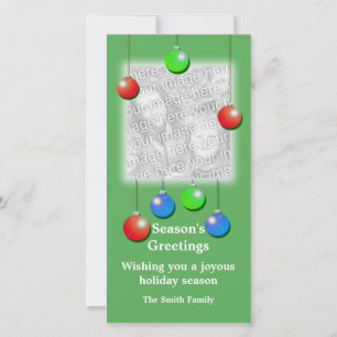 Cartes Pour Fêtes Annuelles Ornements de vacances (grand)