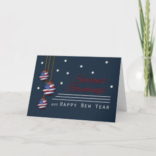 Cartes Pour Fêtes Annuelles Ornements patriotiques de drapeau des États-Unis