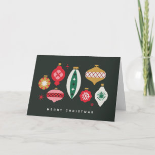 Cartes Pour Fêtes Annuelles Ornements rétro - Joyeux Noël