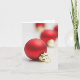 Cartes Pour Fêtes Annuelles Ornements rouges