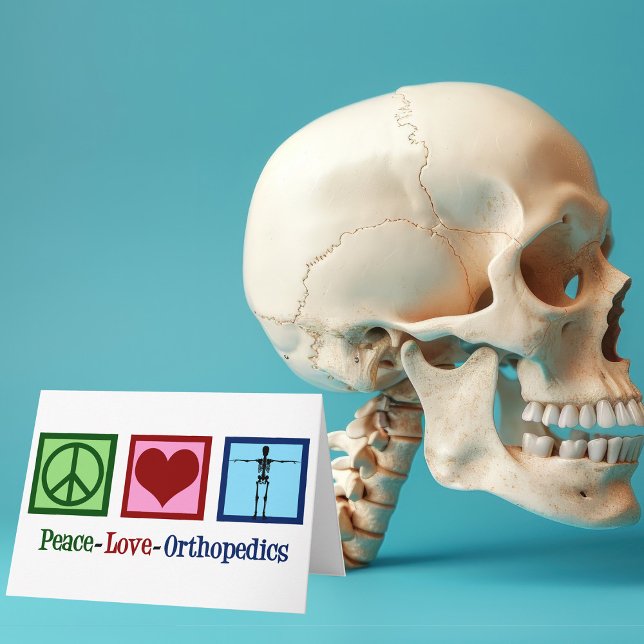 Cartes Pour Fêtes Annuelles Orthopédie de l'amour de la paix (Créateur téléchargé)