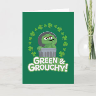 Cartes Pour Fêtes Annuelles Oscar   Green & Grouchy !
