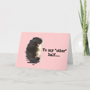 Cartes Pour Fêtes Annuelles OTTER Valentine's Day Card
