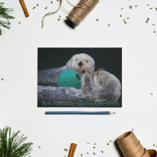 Cartes Pour Fêtes Annuelles Otterly Extraordinaire Sea Otters