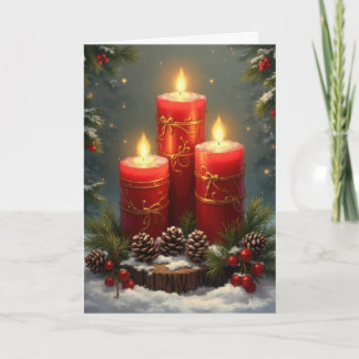 Cartes Pour Fêtes Annuelles Où brille la lumière de Noël