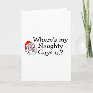 Cartes Pour Fêtes Annuelles Où Mes Gays Naughty