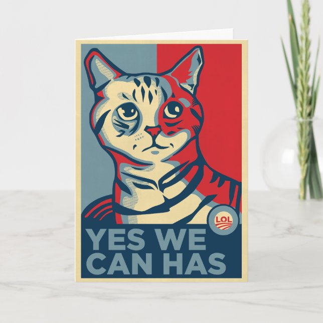 Cartes Pour Fêtes Annuelles Oui nous pouvons a (Devant)