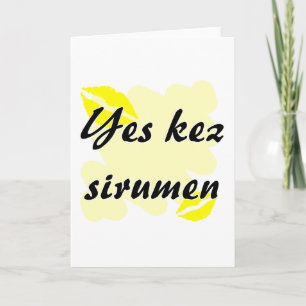 Cartes Pour Fêtes Annuelles Oui sirumen de kez - Arménien - je t'aime