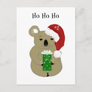 Cartes Pour Fêtes Annuelles Ours de koala de Noël