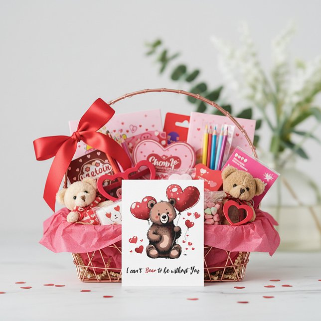 Cartes Pour Fêtes Annuelles Ours de Valentine (Créateur téléchargé)