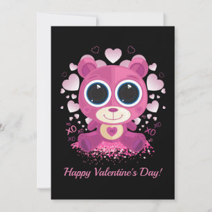 Cartes Pour Fêtes Annuelles Ours en peluche pour la Saint-Valentin