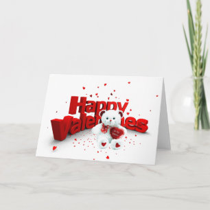 Cartes Pour Fêtes Annuelles Ours Heureuse Sainte-Valentin