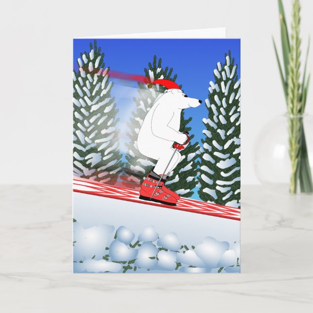 Cartes Pour Fêtes Annuelles Ours polaire (Devant)
