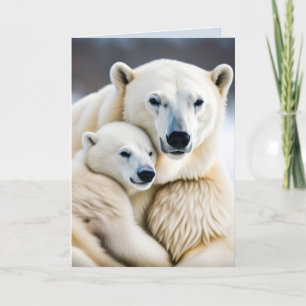 Cartes Pour Fêtes Annuelles Ours polaires de Noël