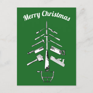 Cartes Pour Fêtes Annuelles Outils de charpenterie Vintage cadeaux de Noël