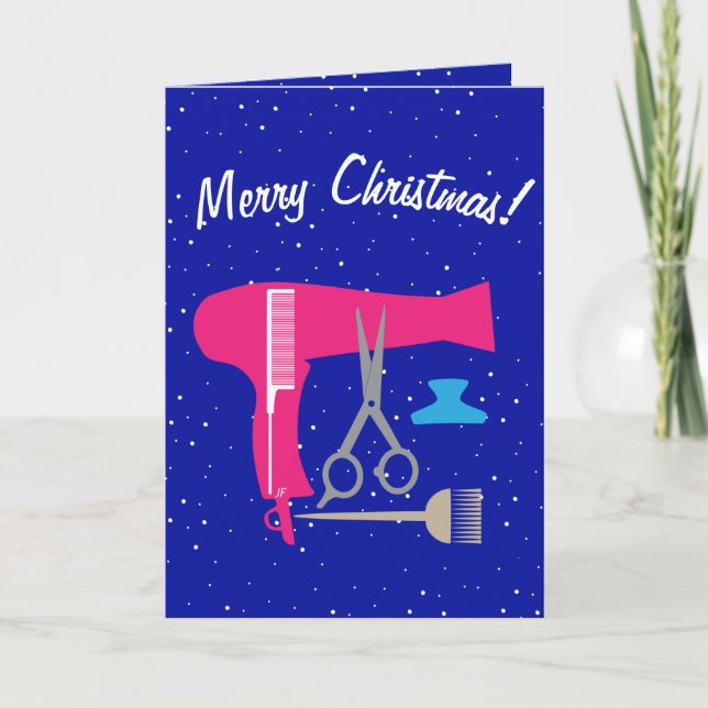 Cartes Pour Fêtes Annuelles Outils de coiffures (Devant)