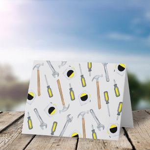 Cartes Pour Fêtes Annuelles Outils modernes Motif Whimsal Cravate de plaisir