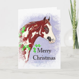 Cartes Pour Fêtes Annuelles Overo Paint Horse