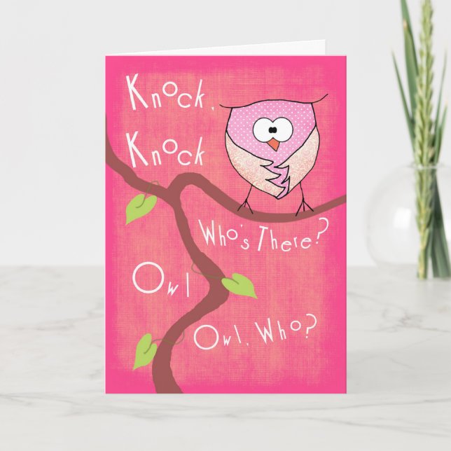 Cartes Pour Fêtes Annuelles Owl Love You Forever Valentine, frappe Holida (Devant)