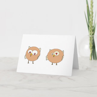 Cartes Pour Fêtes Annuelles Owl You Need is Love Card
