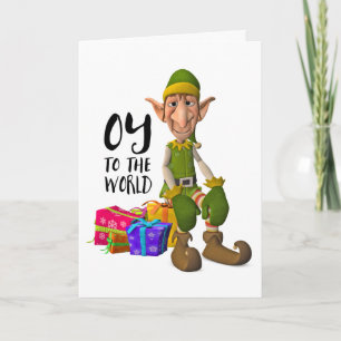 Cartes Pour Fêtes Annuelles Oy à Noël drôle d'Elf du monde