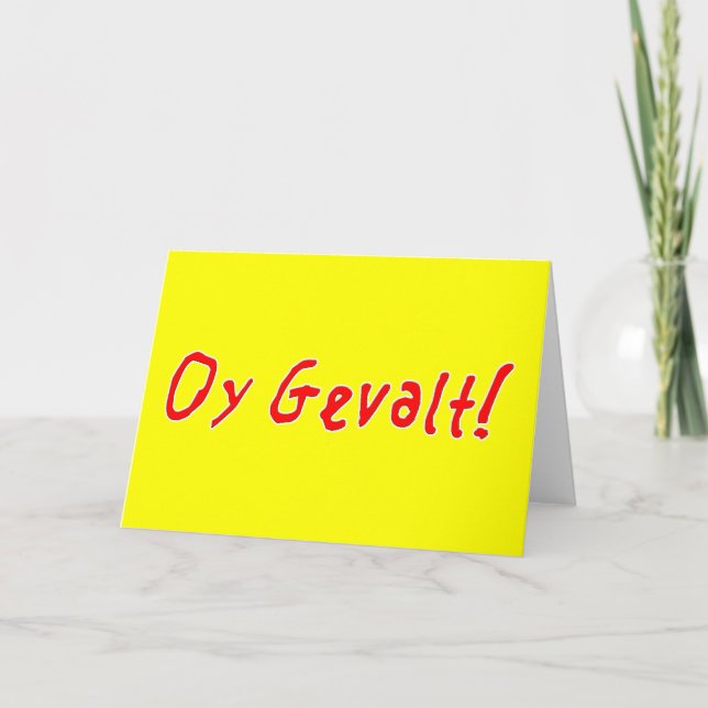 Cartes Pour Fêtes Annuelles Oy Gevalt ! (Devant)