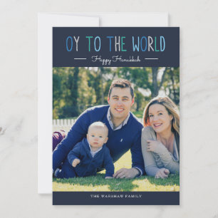Cartes Pour Fêtes Annuelles Oy to the World