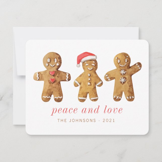 Cartes Pour Fêtes Annuelles Pain d'épice mûre moderne Homme (Devant)