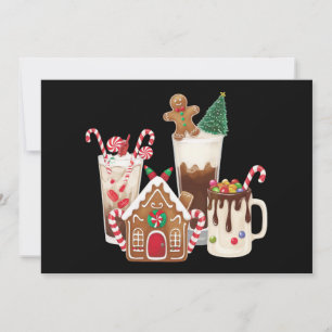 Cartes Pour Fêtes Annuelles Pain d'épice Noël Café Amant Cadeau Noël