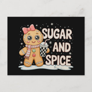 Cartes Pour Fêtes Annuelles Pain d'épice Sucre Épice Bougie Rose Noël Xmas