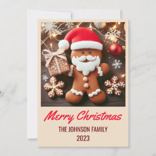 Cartes Pour Fêtes Annuelles Pain d'épices - Joyeux Noël