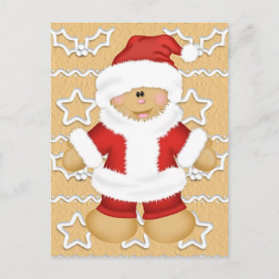 Cartes Pour Fêtes Annuelles Pain d'épices Santa Claus