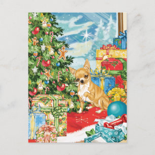 Cartes Pour Fêtes Annuelles Pain d'épices veut Chihuahua Art de Noël