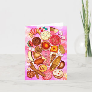 Cartes Pour Fêtes Annuelles Pain sucré mexicain Pan Dulce