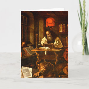 Cartes Pour Fêtes Annuelles Painting de Saint-Jerome