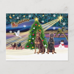 Cartes Pour Fêtes Annuelles Pair magique de Noël