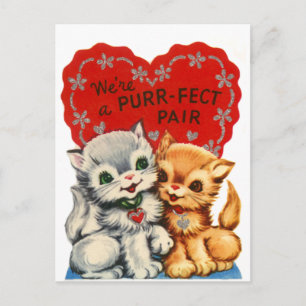 Cartes Pour Fêtes Annuelles Paire Cible Kitty Valentine
