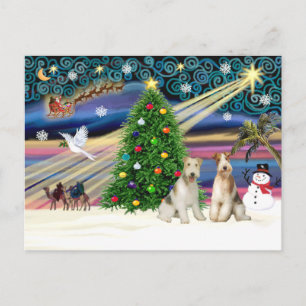 Cartes Pour Fêtes Annuelles PAIRE de Fer de Fer magique de Xmas