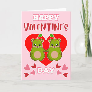 Cartes Pour Fêtes Annuelles Paire d'oreille mignonne HEUREUSE SAINTE-VALENTIN