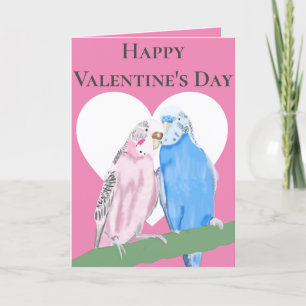 Cartes Pour Fêtes Annuelles Paire rose et bleu de potes Saint Valentin