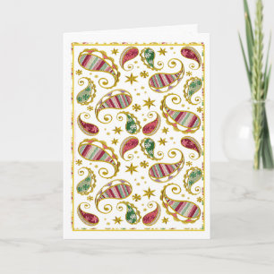 Cartes Pour Fêtes Annuelles Paisley Solstice